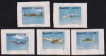Brasil 1997 - Aviões, série completa de selos regulares sem carimbo, autocolante!