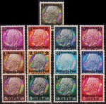 Alemanha Reich (Ocupação OSTER) - Série de 13 valores sem carimbo com goma leve!