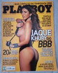 PLAYBOY Nº394 DE 2008 - CAPA COM JAQUE KHURY BBB