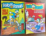 Lote 02 Gibis Pato Donald - Edições Históricas Anos 80Oportunidade para colecionadores de quadrinhos Disney! Este lote apresenta dois exemplares marcantes da revista quinzenal Pato Donald, publicados pela Editora Abril no início da década de 80. São itens que capturam a estética clássica de Patópolis e temas importantes da época.