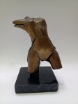 Cássio Lazaro, Corpo Feminino, escultura de bronze oco, base de mármore, 19cm de altura, assinada