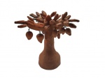 Marinez, Cajueiro, escultura de terracota, 20cm de altura e 18cm de largura, arte popular
