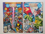 Lote com 2 Quadrinhos Marvel Comics Versus DC, Mini Série #1 e #3, no estado
