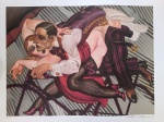 Juarez Machado, Casal na Bicicleta, gravura, tiragem PA, 50x70cm, sem moldura