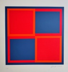 Kleber Ventura, Geométrico, gravura, tiragem 7/40, 50x50cm, sem moldura