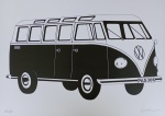 Kleber Ventura, Kombi preta, gravura, tiragem 2/35, 70x100cm, acid, sem moldura