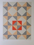 Carlos Furtado, Composição Geométrica, gravura, PA, 48x33cm, sem moldura