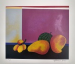 Aldemir Martins, Frutas, gravura, Edição Póstuma, 32/120, 42x48cm, sem moldura