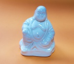 BUDA sorridente, em porcelana branca - Dimensão: 9 X 7cm
