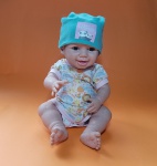 Linda boneca New Born, abre e fecha os olhinhos, feita em vinil - Dimensão: 36 X 17,5 cm