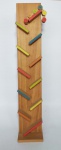 Antigo brinquedo educativo  -  ZIG ZAG  -  O trenzinho desce em zig zag  -  Material: Madeira  -  Medida:  56,5 x 10,5 x 10 cm..