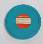 Antigo e Conservado Carretel de filme Super 8  -  Dual 8 Permaflex de 8mm  - Armazenamento e carretel de plástico rígido  -  Medida: 13 cm de diâmetro x 1,5 cm de altura.
