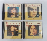 Conservado e Original Lote com 4 CD's  -   MINHA HISTÓRIA   -   SUSESSOS 14  -  Resmasterizado em digital   -  FAFÁ DE BELÉM, MARIA BETHÂNIA, ELIS REGINA, ZIZI POSSI. Conforme fotos.