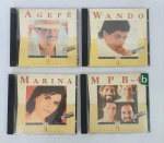 Conservado e Original Lote com 4 CD's  -   MINHA HISTÓRIA   -   SUSESSOS 14  -  Resmasterizado em digital   -  AGEPÊ, WANDO, MARINA, MPB-4. Conforme fotos.