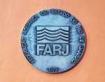 Medalha da FARJ - Torneio de Apresentação, 1979 - Metal Prateado - Dimensão: 60 mm - 25