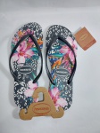 Linda, original e sem uso - Sandália Feminina Havaianas - Slim Animal Floral Preta - 41/42 - 2022 - Alpargatas S/A - Made in Brazil. Medida: 28 cm x 10,5 cm . Conforme fotos.