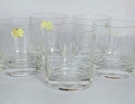 Cristais Hering - Conjunto de 5 Conservados Copos de Cristal para Whisky, adornado com  lapidação. Medida: 9 cm de altura x 8 cm de diâmetro. Cristal 24%Pbo. Conforme fotos.