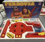 RARO BRINQUEDO ANTIGO FERROVIA ESTRELA ORIGINAL DÉCADA DE 1970 NA CAIXA ORIGINAL