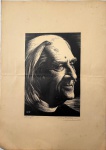 SOTERO COSME (Porto Alegre 1905 / Paris, 1978) - Xilogravura "retrato do compositor "Franz Liszt" , assinada e identificada de próprio punho. Desgaste do tempo. Medida total 44 x 31cm.Nota do artista: Sotero Cosme foi um artista e músico brasileiro. É considerado como um dos melhores desenhistas do país nas décadas de 20 e 30 no estilo art déco.