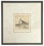 Obra em litogravura, prova do artista, intitulada Ícones cariocas, corcovado, assinada no canto inferior direito, protegida por moldura de metal e vidro transparente. Pertenceu ao acervo pessoal da atriz Eva Wilma. Medida da obra 12 x 13cm. Medida total 30. x 31cm. Marcas do tempo.