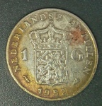 Moeda- Estrangeira - Nederland !! material prata 900 !! data de 1952 !! com patina original !! valor de 1G !! alto valor de mercado !!