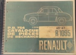 Colecionismo- Catalogo de peças e instruções do Renault / Gordini !! ano de 1965 !! original da França !! encadernado com detalhamentos de montagens e peças !! com 160 paginas !! acervo de colecionador !!