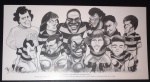 Colecionismo- Cartão convite para o Coquetel do lançamento do LIvro FLAMENGO uma Emoção Inesquecivel !! ocorrido em 13 de Novembro de 1995 !! na sede do clube na Lagoa !! foto tipo charge do time dos Sonhos !! Só Craques !! acervo de colecionador !!