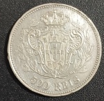 Moeda - material prata !! valor de 500 Reis ano de 1908 !! Soberba !! valor estimado de mercado= 190,00 reais !!