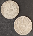 2 moedas Brasil - Material Prata !! valor de 2000 Reis anos de 1924 e 1926 !! valor inicial abaixo de mercado !!