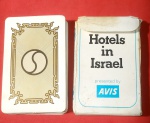 2 Baralhos típicos especiais, A-  com lista de hoteis de israel, B - baralho da sorte - 46 cartas, 6 indicações de futuro p/carta