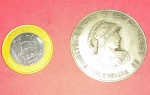 Medalha da academia valenciana de letras ciências e arte, linda efigie ao centro!! Diâmetro de 40 mm!
