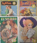4 revistas - EU SEI TUDO !! 4 peças do ano de 1932 !!  varias reportagens de época !! acervo de colecionador  !! capa colorida!! propagandas de produtos tradicionais