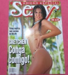 Revista SEXY - GRETCHEN especial !! Conga Comigo !! ediao de ano 2000 !! todas as paginas so ela !! acervo de colecionador !! perfeito estado !!