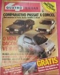 Revista - Quatro Rodas !! edicao de comparacao do Passat contra Corcel II teste compativo '!! edicao do ano 1982 !! 40 anos atras ... e comeca o carro de quinta marcha !! no Opala comodoro !!