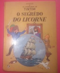 Revista - Quadrinhos As Avneturas de Tintim, O Segredo do Licorne!!! -  Capa Dura - 45 Páginas - Década de 1970!!!
