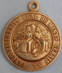Medalha - Banco de Credito Real de Minas Gerais !! S.gencia Aeroporto Santos Dumont !! raridade !!