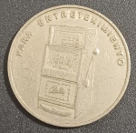 Ficha - Tipo Token !! Maquina caça Niquel de Cassino no Panamá !! desenho identico a maquina !!