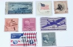 Filatelia, 8 selos ( USA ) todos diferentes, todos antigos  !!!