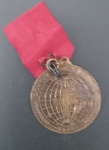 Medalha - Comeorativa do Conclave maçonico so ano de 1986 !! com fita vermelha . material bronze !! diametro de 40mm !!