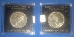 2 Moedas/Brasil- 1 cruzeiro Comemorativa !! ao sesquicentenário da Independencia !! ano de 1972 !! na embalagem original da casa da Moeda !!