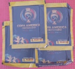 4 Pacotes de figurinhas da Copa Amarica ano de 2016 !! USA !!! Centenário !!  editora Panini !!  colecionador Excentrico !!! Guardou para abrir anos depois e ter grata  surpresa !! desistiu de Abrir !!! não foram Abertos estão intactos !!