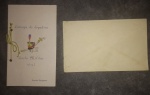 Colecionismo, convite para entrega do Espadim da escola militar, ano de 1947, convite e programa!!!