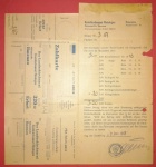Colecionismo, documento Alemão ano de 1943 com selo da época!!!