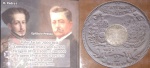 Moeda - Brasil !! material prata @ !! no encarte demostrativo !! Comemorativa do centenário da Independencia do Brasil !! 1822;1922 !!