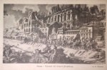 Cartofilia !! serie artística de autoria de G.B. Piranesi !! - Palazzo Del Cesar !! Palatino !! Roma , pintura de Bico de Pena !! acervo de colecionador !!