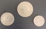 Moedas- Brasil - 3 moedas comemorativas Vicentinas !! 100 , 200 e 400 Reis ano de 1932 !! material cuproniquel !!  otimo para colecionar !!
