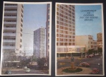 Postal -  2 postais de Goiania  !! decada de 1960 !! praça do Bandeirante !! + Rua Dois Centro da Cidade !! acervo de colecionador !!