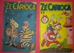 2 revistas - Quadrinhos do Zé Carioca , edições de 1973 e 1974 , raridades