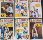 6 Revistas Placar Comemorativas !! Coleção historia das Copas do Mundo !! todo resumo de cada copa !! edição com 1978 !!+ 1982 Com Zico !! + copa 1986 !! + copa 1998 !! + copa 2002 Com Ronaldo !! + copa 2006 !! + acervo de colecionador !!