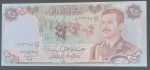 Cedula de Saddam Russem !! Iraquie - valor de Salvo Conduto de Guerra !! !! estado de flor de estampa !! modelo fantasia !! acervo de colecionador !! vide verso !!!